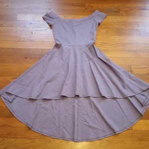 Off the Shoulder Skater Dress